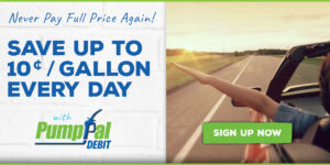 join pumppal debit and save on fuel every day